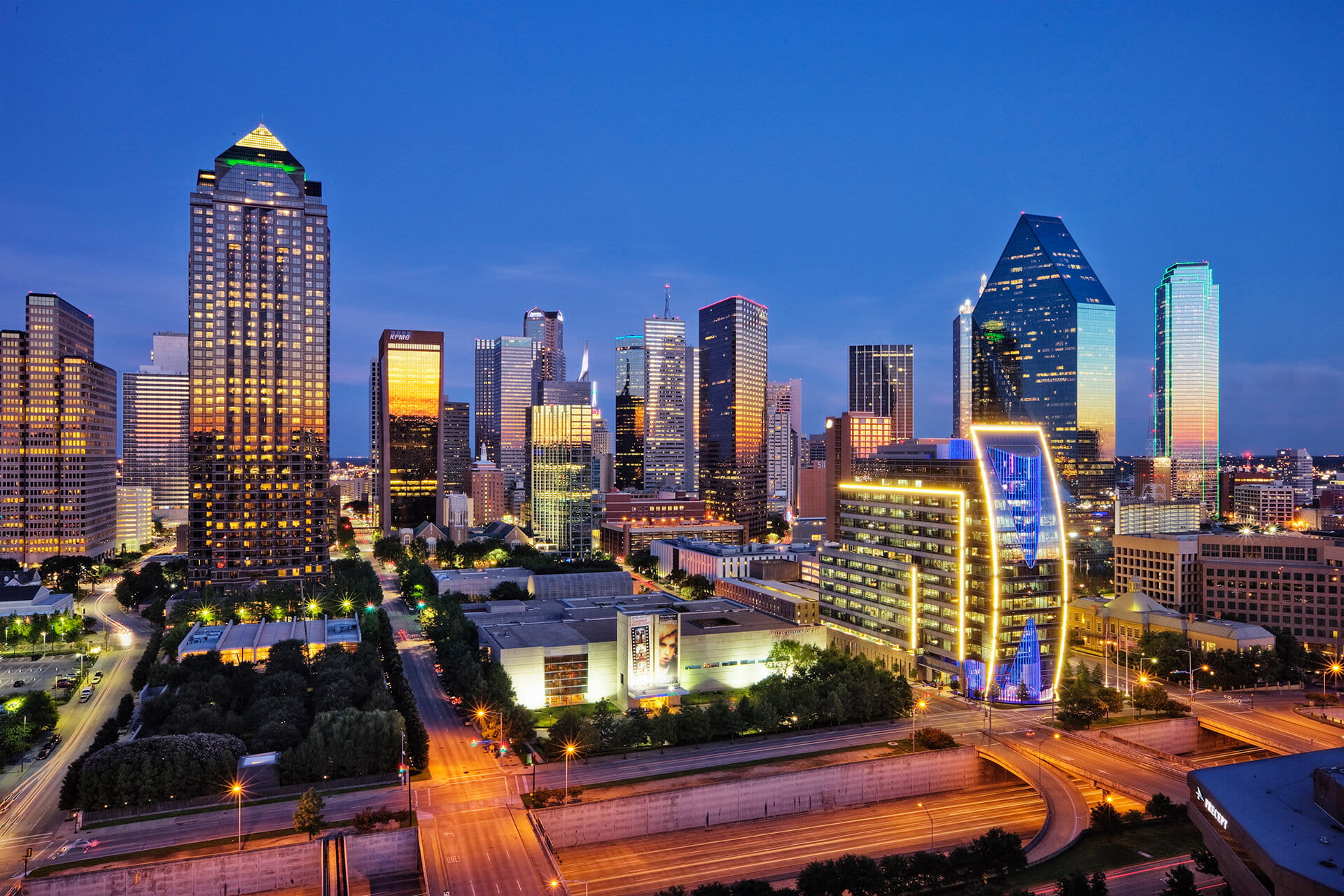 Dallas Skyline at Night