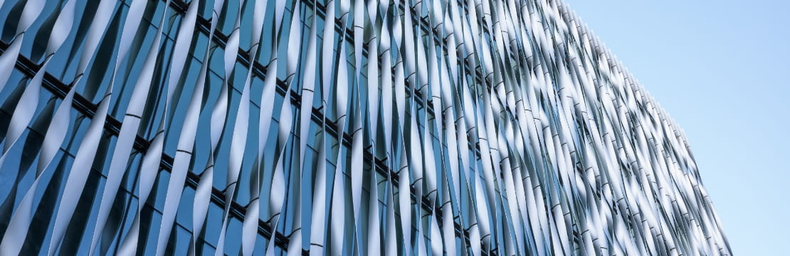 Upward view of building